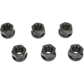 DRIVEN RACING Aluminum Sprocket Nuts - Black - M10 x 1.25 DSNBK